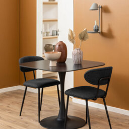 Furniture To Go Malta Ceramic Square Dining Table Black - thumbnail 4