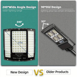 Solar Security Spotlight 480 Led Motion Sensor Outdoor Light Yard Garden Patio - thumbnail 3
