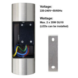 Long Life Lamps Company Stainless Steel Up Down Wall Light Gu10 Ip20 Double Wall Light Zlc034 Indoor Use Only - thumbnail 6
