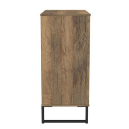 Tamworth 4 Drawer Chest Of Drawers In Vintage Oak (Ready Assembled) - thumbnail 3