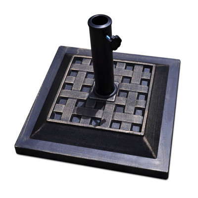 Costway Heavy Duty Parasol Base Umbrella Stand Sun Shade Cast Iron Patio Garden - image 1