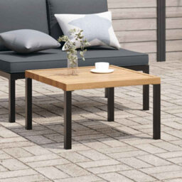 Berkfield Garden Coffee Table Black 65X65X40 Cm Aluminium - thumbnail 1