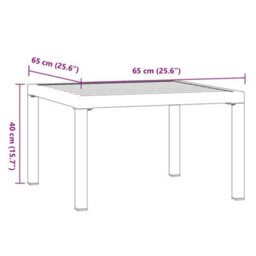 Berkfield Garden Coffee Table Black 65X65X40 Cm Aluminium - thumbnail 6