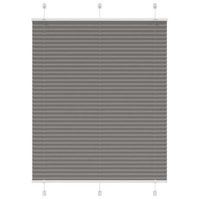 Walplus Anthracite Pleated Blind 105X150 Cm Fabric Width 104.4 Cm Polyester - image 1