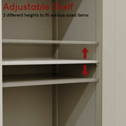 Lassic Bath Vida Priano Grey 2 Door Tall Bathroom Cabinet - thumbnail 9