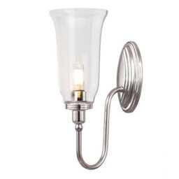 Luminosa Lighting Luminosa Blake 1 Light Bathroom Wall Light Polished Nickel Ip44, G9 - thumbnail 1