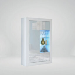 Modern Sideboard Display Cabinet Cupboard Tv Stand Living Room High Gloss Doors - White - thumbnail 4