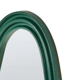 Beliani Wall Mirror Rocles 68 Cm 160 Cm Dark Green - thumbnail 5