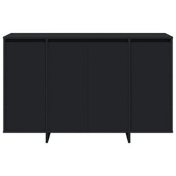 Berkfield Black Sideboard Black Engineered Wood 120 X 41 X 75 Cm - thumbnail 6