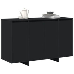 Berkfield Black Sideboard Black Engineered Wood 120 X 41 X 75 Cm - thumbnail 3