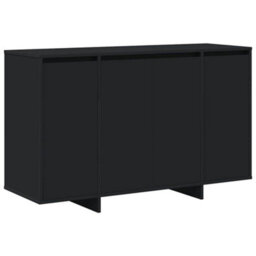 Berkfield Black Sideboard Black Engineered Wood 120 X 41 X 75 Cm - thumbnail 2