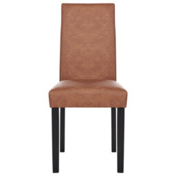 Beliani Set Of 2 Dining Chairs Broadway Faux Leather Golden Brown - thumbnail 6