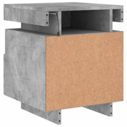 Berkfield Bedside Cabinet With Led Lights Concrete Grey 40X39X48.5 Cm - thumbnail 9