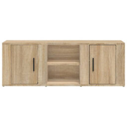 Berkfield Tv Cabinet Sonoma Oak 100X31.5X35 Cm Engineered Wood - thumbnail 5