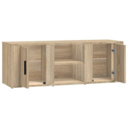 Berkfield Tv Cabinet Sonoma Oak 100X31.5X35 Cm Engineered Wood - thumbnail 7