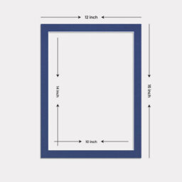Ak Frames 16X12 Blue Picture Mounts To Fit 14X10 Aperture Size - Mount Board Only (No Frame Included) - thumbnail 3
