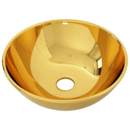 Berkfield Wash Basin 28X10 Cm Ceramic Gold - thumbnail 2
