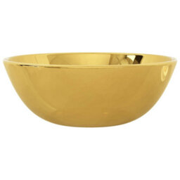 Berkfield Wash Basin 28X10 Cm Ceramic Gold - thumbnail 5