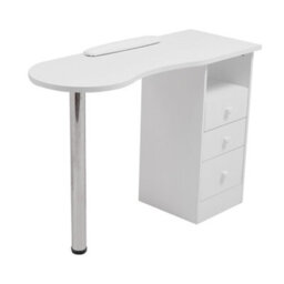 Living And Home Professional Manicure Table Nail Technician Beauty Salon Tech Station Nail Table Storage Desk With 3 Storage Drawer - thumbnail 4