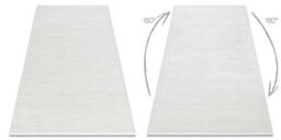 RugsX Modern Carpet Duke 51376 Cream - Stripes, Structured, Very Soft, Fring  240X330 Cm - thumbnail 2