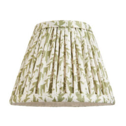 Luminosa Lighting Luminosa Burley Rechargeable Brushed Aged Brass Plate Wall Light With Herb Garden Green Fabric Leaf Shade 16Cm Integrated Led - thumbnail 7