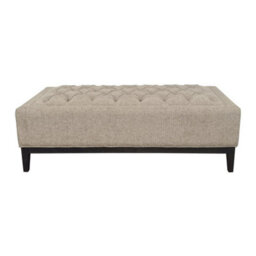Buttercup Farm Theodore Buttoned Xl Ottoman - Wood/foam/poly/metal - L75 X W140 X H48 Cm - Dark Taupe - thumbnail 1