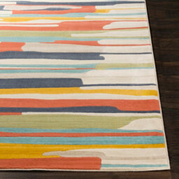 Livabliss City-Modern Orange Yellow Beige Graphic Living Dining Bedroom Rug 160 X 220 Cm Easy Care, Non Shedding - thumbnail 5