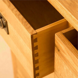 Lanner Oak 2 Over 3 Chest Of Drawers - Fully Assembled By Roseland Furniture - thumbnail 4
