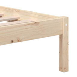 Berkfield Bed Frame Solid Wood Pine 120X200 Cm - thumbnail 6
