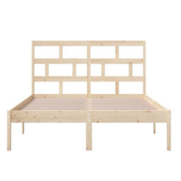 Berkfield Bed Frame Solid Wood Pine 120X200 Cm - thumbnail 4