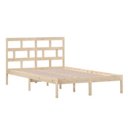 Berkfield Bed Frame Solid Wood Pine 120X200 Cm - thumbnail 3