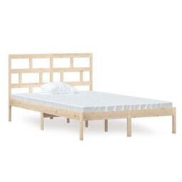 Berkfield Bed Frame Solid Wood Pine 120X200 Cm - thumbnail 2