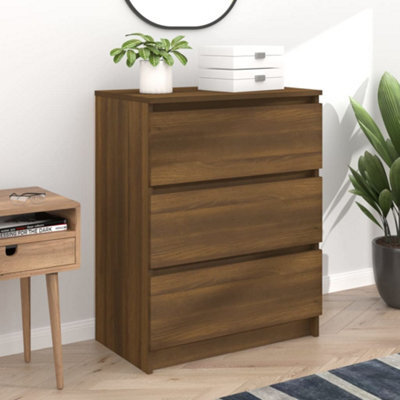 Berkfield Sideboard Brown Oak 60X35X76 Cm Engineered Wood - image 1