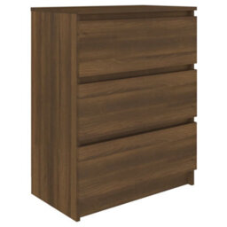 Berkfield Sideboard Brown Oak 60X35X76 Cm Engineered Wood - thumbnail 2