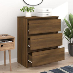 Berkfield Sideboard Brown Oak 60X35X76 Cm Engineered Wood - thumbnail 6