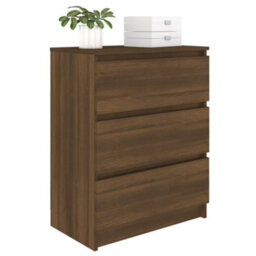 Berkfield Sideboard Brown Oak 60X35X76 Cm Engineered Wood - thumbnail 7