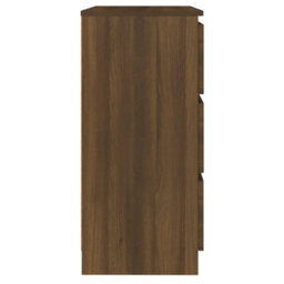 Berkfield Sideboard Brown Oak 60X35X76 Cm Engineered Wood - thumbnail 4