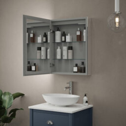 Bubly Bathrooms Athena Illuminated Led Bathroom Mirror Cabinet With Tunable White Light, Demister & Shaver Socket - 50X70Cm - thumbnail 4