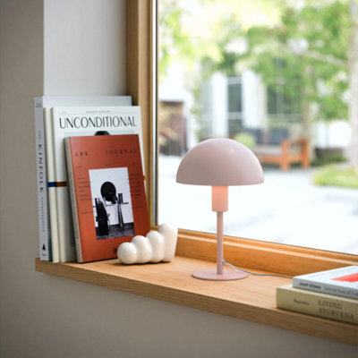 Nordlux Ellen Metal Table Lamp Dome Shade Pink,mains - image 1