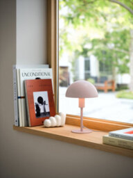 Nordlux Ellen Metal Table Lamp Dome Shade Pink,mains - thumbnail 5