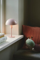 Nordlux Ellen Metal Table Lamp Dome Shade Pink,mains - thumbnail 4