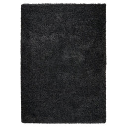 "Bravich Charcoal Thick Shaggy Rug - California - 140X200Cm (4'6"" X 6'6"")" - thumbnail 2