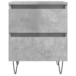 Berkfield Elegant Bedside Cabinet Concrete Grey 40X35X50 Cm Engineered Wood - thumbnail 5