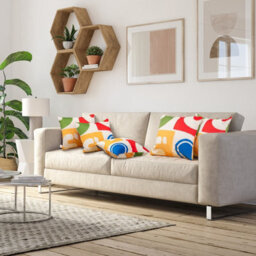 Costway Set Of 4 Decorative Throw Pillow Soft Velvet Covered Couch Pillow Double-Side - thumbnail 4