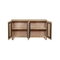 Buttercup Farm Austin Extra Large Sideboard - Solid Wooden - L45 X W150 X H80 Cm - Brown - thumbnail 3