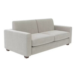 Lucas Beige Fabric Sofa Bed 3 Seater To Double Bed Plush Chenille Memory Foam Mattress Storage Solid Wood Frame Uk Made - thumbnail 4