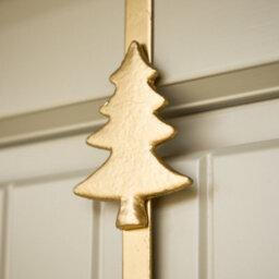 Dibor 35Cm Moonlight Front Door Christmas Wreath With Tree Wreath Hanger - thumbnail 6