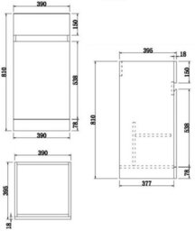 Affine 900mm Bathroom Vanity Unit Basin Sink Toilet Combined Furniture Left Hand Grey - thumbnail 5