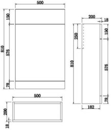 Affine 900mm Bathroom Vanity Unit Basin Sink Toilet Combined Furniture Left Hand Grey - thumbnail 6