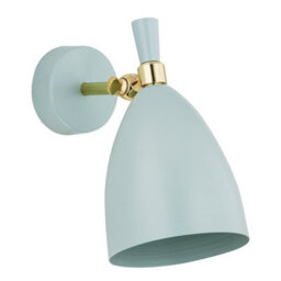 Luminosa Lighting Luminosa Charlotte Dome Wall Lamp Blue Matt, Brass Elements - thumbnail 2